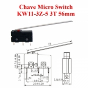 CHAVE MICROSWITH KW11-3Z 56MM C/HASTE