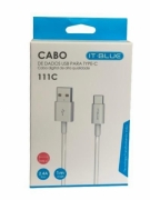 CABO USB TYPE C 1MT IT-BLUE 111C