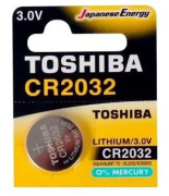 BATERIA 3V CR-2032 TOSHIBA