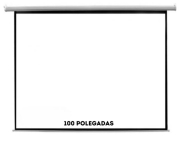 TELA DE PROJECAO RETRATIL 100POL EXBOM 4:3 C/SUPORTES METALICOS